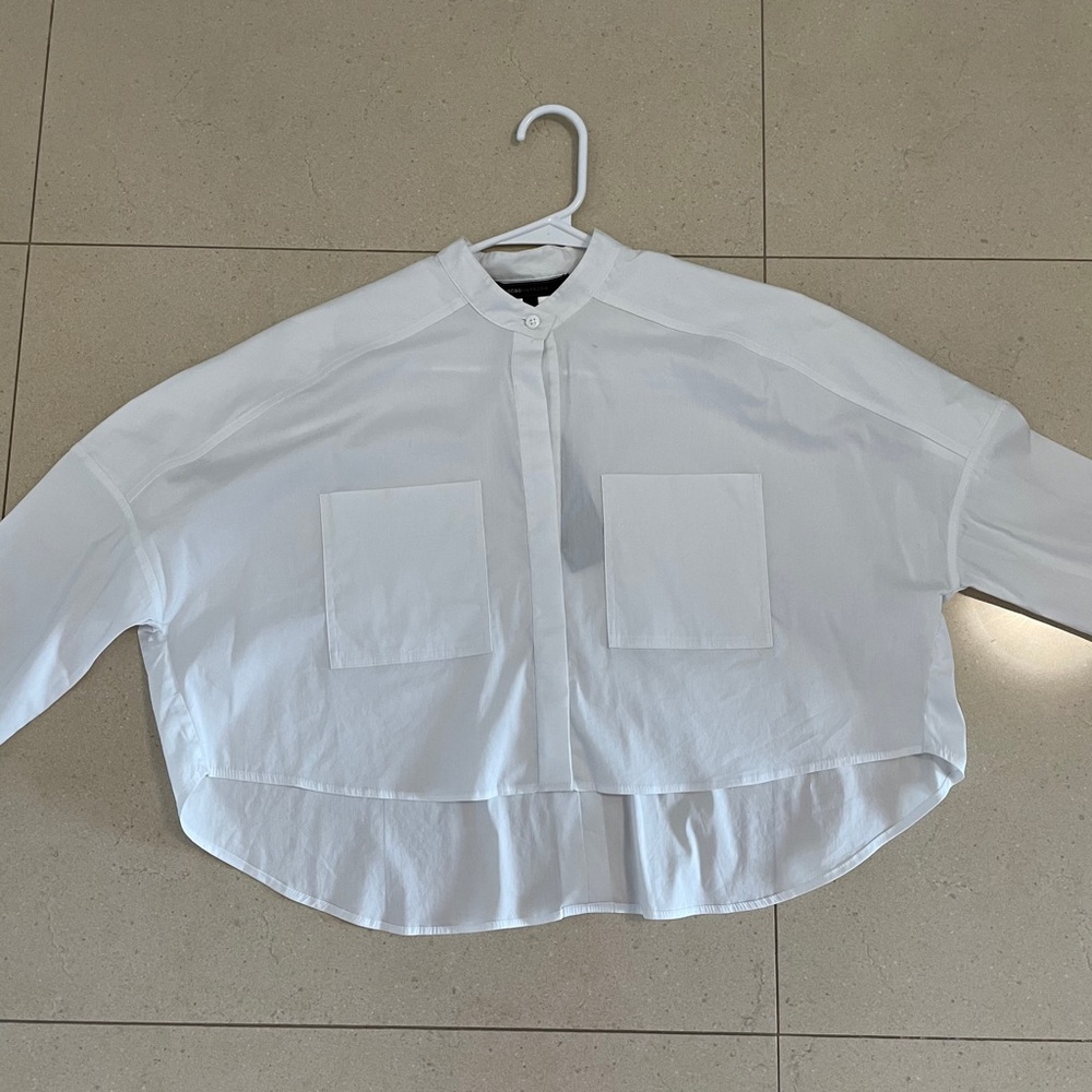 Bcbgmaxazria cropped shirt
